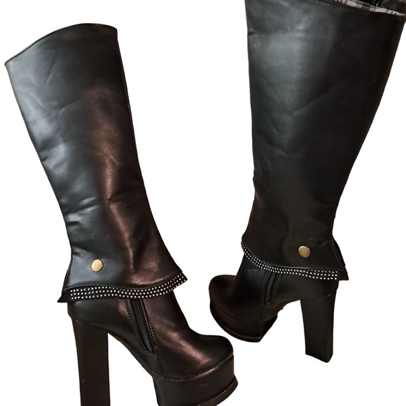 FABULOUS Convertible Boots snap on shin chaps to make Kneehigh - Picture 8 of 9